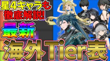 【鳴潮】海外の最新Tier表！星4キャラと星5キャラをピックアップして解説します！【Wuthering Waves】