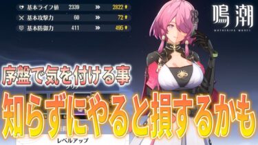 【鳴潮】ゲームを始める前に知っておくべき「序盤にやらない方がいい事」と注意点をご紹介【Wuthering Waves】