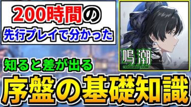 【鳴潮】200時間先行プレイした経験を基に序盤から意識しておくべき事を解説します【Wutheringwaves 】