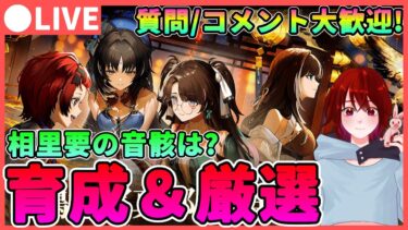 【鳴潮】質問、相談に返信しながら「育成＆音骸厳選」！相里要の準備も!★月追祭と空想深層秘境も進めます！折枝と今汐の厳選を中心に！【めいちょう/WuWa】ライブ 配信 新キャラ  ソウリヨウ 相里用