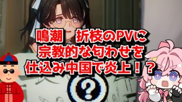 鳴潮　折枝のPVが中国で炎上中！？←どっかの信者が無理やり燃やそうとしてるとしか思えんわ･･･に対する中国人ニキたちの反応集