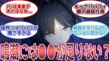 【鳴潮】「鳴潮には○○が足りない」と語るみんなの反応を紹介します。