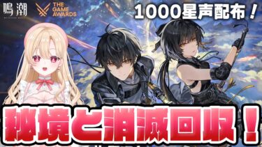 【#鳴潮】祝TGA2024ノミネート🎉配布石ありがてえ…雑談しつつ#１００【初見さん歓迎/めいちょう/wuthering waves/wuwa/新人Vtuber】#鳴潮RALLY