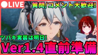 【鳴潮】ツバキ実装は明日! 音骸厳選しながらVer1.4最終準備! ★質問やコメント大歓迎! 音骸は無妄者と無冠者どっちが良いの…? 【めいちょう/WuWa】新キャラ アプデ 灯灯