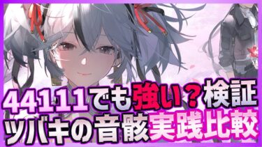 【#鳴潮】消滅ツバキの音骸装備検証！44111でも強いのか？一日花や共鳴解放の違いを実践で比較【Wuthering Waves】