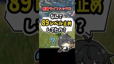 キャラの育成はLv89で止めた方が良いの？#鳴潮 #解説