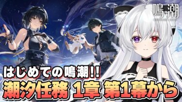 #1【完全初見】はじめての鳴潮！楽しみながら1章-第1幕「惹かれ合う声」から遊んでいきます！！【Vtuber/鳴潮/WutheringWaves】