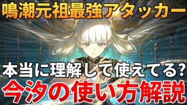 【鳴潮】お手軽最強アタッカー”今汐/コンシ”の使い方を解説!!! 初心者から上級者まで満足できる最高のキャラ!!! 将来性にも期待大!!! #鳴潮 #プロジェクトWAVE