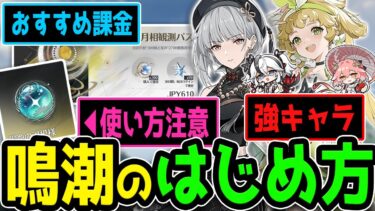 鳴潮の「はじめ方」解説！　おすすめのキャラクターは「散華」と「ヴェリーナ」！　課金は「月相観測パス」がコスパ最強！　武器ガチャも回したいゲームだから石の管理は要注意！【パックについて概要覧に補足あり】