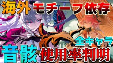 【鳴潮】モチーフ依存度は？海外「音骸」「武器使用率」判明！　初心者必見！おすすめ武器【めいちょう】フィービー/ブラント/リークなし　今汐　ロココ　ショアキーパー 　ナイトメア音骸