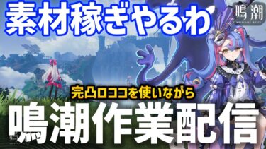 【鳴潮】神ゲー「鳴潮」、フィービー性能予想しながら素材や音骸を集める作業配信、完凸ロココを添えて【Wuthering Waves】 #鳴潮 #プロジェクトWAVE