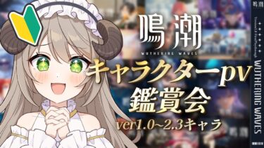 【#鳴潮】推し候補を見つけたい！キャラクターPVをじっくり鑑賞する会【ミリ・ミラー/#vtuber 】