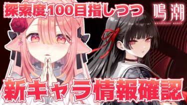 【#鳴潮 🔰/完全初見】新キャラもう確認しましたか!?癖にぶっささりすぎな見た目の方がいたんだが～～～!!!!皆の好みも教えて🐺　  #新人vtuber 【ネオまさる家/しづきにあ】