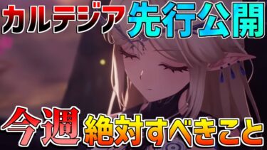 【鳴潮】公式リーク!?カルテジア先行性能公開！今週絶対にするべきこと！【無課金微課金解説】【めいちょう】/カルテジア/ガチャ/ルパ