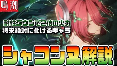 【鳴潮】気動属性の新キャラ『シャコンヌ』編成やモチ武器の”森のアリア”で気動パの火力が２倍の理由を分かりやすく解説