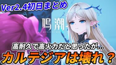 【鳴潮】HP参照アタッカーのカルテジアはブッ壊れだった？Ver2.4アプデ初日まとめ【ネタバレ無し】