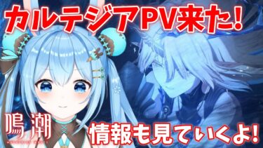 【#鳴潮 】#カルテジア PV来た～！『鳴潮』キャラクターPV丨カルテジア丨直面 見たあと情報も見る！！《雪咲ゆうか》#vtuber #雪咲ゆうか #wutheringwaves #鳴潮RALLY