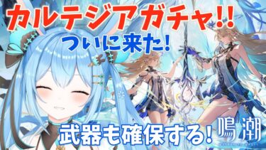 【#鳴潮 】#カルテジア 来た～！！さっそくガチャを回していくよ～！神引きした～い！《雪咲ゆうか》#vtuber #雪咲ゆうか #wutheringwaves #プロジェクトWAVE