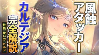 【鳴潮】最強風蝕アタッカー!「カルテジア」完全解説★性能/使い方/凸/おすすめビルド/パーティー編成/初日評価からローテまでデータ付きで分かりやすく解説!簡単に使えて強力!【WuWa/めいちょう】